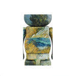 Van Gogh Country Road Night Painting Collectible Figure - Image 2