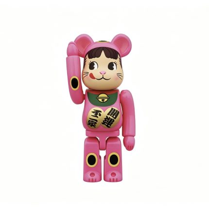 Lucky Cat Peach Chrome Fortune Collectible Figure