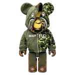 Home Decor Items Artistic Ornaments Collectible Figurine Camouflage Shark Outerwear Style Collectible Bear Figure Doll Figurine Large Desktop Decorative Ornament