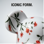 Home Decor Items Artistic Ornaments Collectible Figurine White Floral Print Collectible Bear Figure Doll Figurine Large Desktop Decorative Ornament - Image 2