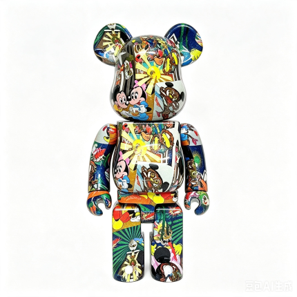 Home Decor Items Artistic Ornaments Collectible Figurine Retro Collage Graffiti Collectible Figure Doll Figurine Large Desktop Decorative Ornament