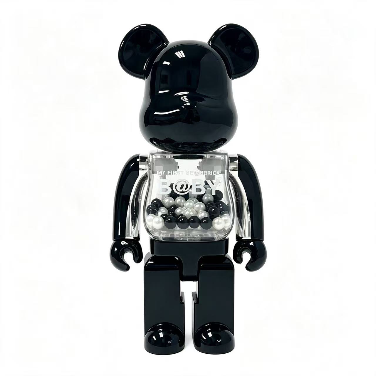 2b4d0cf0c9994d4266aa5ce31f2b23f9 Home Decor Items Artistic Ornaments Collectible Figurine My First Baby Glossy Black Electroplated Collectible Figure Doll Figurine Large Desktop Decorative Ornament - Image 1