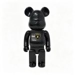Home Decor Items Artistic Ornaments Collectible Figurine Carbon Fiber Texture Badge Collectible Bear Figure Doll Figurine Large Desktop Decorative Ornament