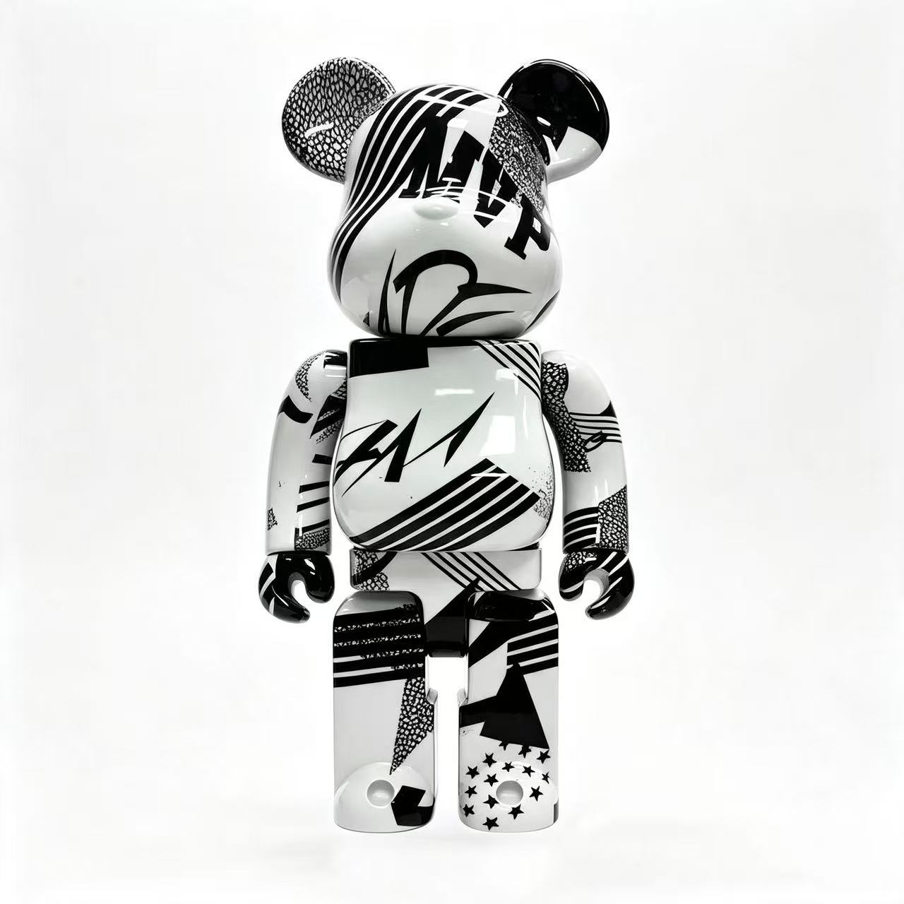 2f1f0842be84a1cc2ca425e4bee8cc83 Home Decor Items Artistic Ornaments Collectible Figurine Li-Ning Dwyane Wade MVP Black White Geometric Collectible Figure Doll Figurine Large Desktop Decorative Ornament - Image 1