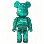 Home Decor Items Artistic Ornaments Collectible Figurine Green Transparent Logo Printed Collectible Bear Figure Doll Figurine Large Desktop Decorative Ornament