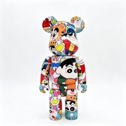 Home Decor Items Artistic Ornaments Collectible Figurine Cartoon Collage Print Collectible Bear Figure Doll Figurine Large Desktop Decorative Ornament