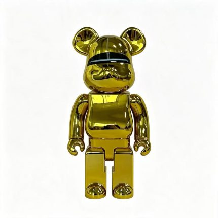 Home Decor Items Artistic Ornaments Collectible Figurine Mask Robot Golden Electroplated Collectible Figure Doll Figurine Large Desktop Decorative Ornament