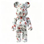 Home Decor Items Artistic Ornaments Collectible Figurine White Floral Print Collectible Bear Figure Doll Figurine Large Desktop Decorative Ornament