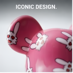 Home Decor Items Artistic Ornaments Collectible Figurine Pink Bunny Print Collectible Figure Doll Figurine Large Desktop Decorative Ornament - Image 3