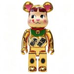 Home Decor Items Artistic Ornaments Collectible Figurine Gold Electroplated Fortune Cartoon Bear Figure Doll Figurine Large Desktop Decorative Ornament