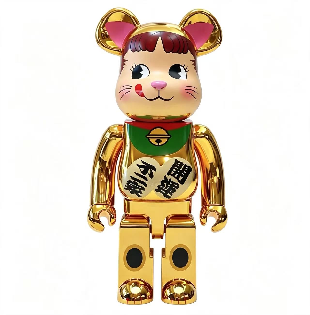 4f0e2ceec4d4947027fca416d211da77 Home Decor Items Artistic Ornaments Collectible Figurine Gold Electroplated Fortune Cartoon Bear Figure Doll Figurine Large Desktop Decorative Ornament - Image 1