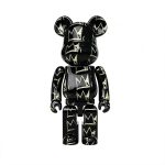 Home Decor Items Artistic Ornaments Collectible Figurine Basquiat Crown Pattern Collectible Figure 400% Doll Figurine Large Desktop Decorative Ornament