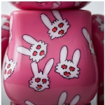 Home Decor Items Artistic Ornaments Collectible Figurine Pink Bunny Print Collectible Figure Doll Figurine Large Desktop Decorative Ornament - Image 2