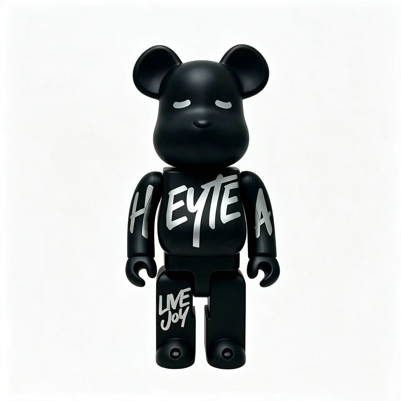 5765283c25d619538223cea42d3ec009 Home Decor Items Artistic Ornaments Collectible Figurine HEYTEA Matte Black Co-branded Collectible Figure Doll Figurine Large Desktop Decorative Ornament - Image 1