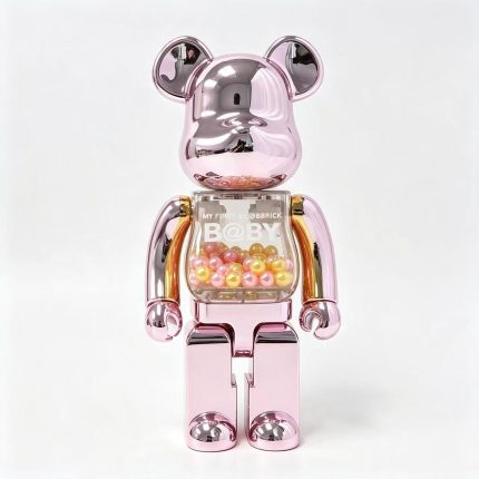 Home Decor Items Artistic Ornaments Collectible Figurine My First Baby Pink Electroplated Collectible Figure Doll Figurine Large Desktop Decorative Ornament