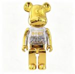 Home Decor Items Artistic Ornaments Collectible Figurine Gold Electroplated Transparent Bead Bear Figure Doll Figurine Large Desktop Decorative Ornament