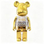 Home Decor Items Artistic Ornaments Collectible Figurine Gold Electroplated Transparent Bead Bear Figure Doll Figurine Large Desktop Decorative Ornament