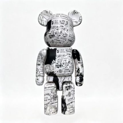 Home Decor Items Artistic Ornaments Collectible Figurine Basquiat Black & White Manuscript Graffiti Collectible Figure Doll Figurine Large Desktop Decorative Ornament