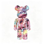 Home Decor Items Artistic Ornaments Collectible Figurine Valentine Pink Cartoon Pop Graffiti Collectible Figure Doll Figurine Large Desktop Decorative Ornament