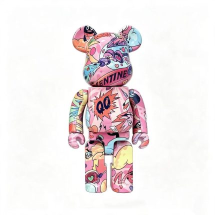 Home Decor Items Artistic Ornaments Collectible Figurine Valentine Pink Cartoon Pop Graffiti Collectible Figure Doll Figurine Large Desktop Decorative Ornament