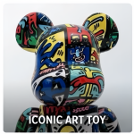 Home Decor Items Artistic Ornaments Collectible Figurine Abstract Line Graffiti Collectible Bear Figure Doll Figurine Large Desktop Decorative Ornament - Image 2