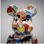 Home Decor Items Artistic Ornaments Collectible Figurine Cartoon Collage Print Collectible Bear Figure Doll Figurine Large Desktop Decorative Ornament - Image 2