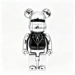Home Decor Items Artistic Ornaments Collectible Figurine Daft Punk Silver Helmet Collectible Figure 400% Doll Figurine Large Desktop Decorative Ornament