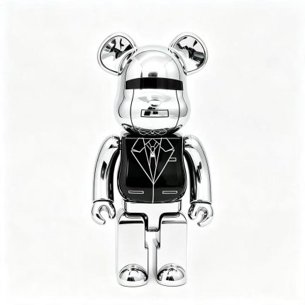 Home Decor Items Artistic Ornaments Collectible Figurine Daft Punk Silver Helmet Collectible Figure 400% Doll Figurine Large Desktop Decorative Ornament
