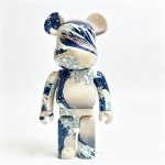 Home Decor Items Artistic Ornaments Collectible Figurine Ocean Wave Pattern Collectible Bear Figure Doll Figurine Large Desktop Decorative Ornament