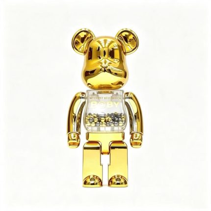 Home Decor Items Artistic Ornaments Collectible Figurine My First Baby Gold Electroplated Collectible Figure Doll Figurine Large Desktop Decorative Ornament