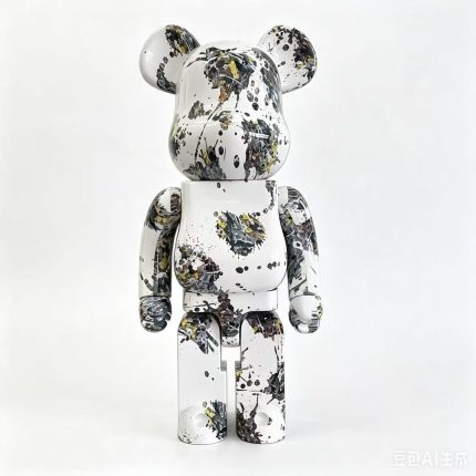 Home Decor Items Artistic Ornaments Collectible Figurine Hand Splatter Graffiti Paint Art Doll Figurine Large Desktop Decorative Ornament