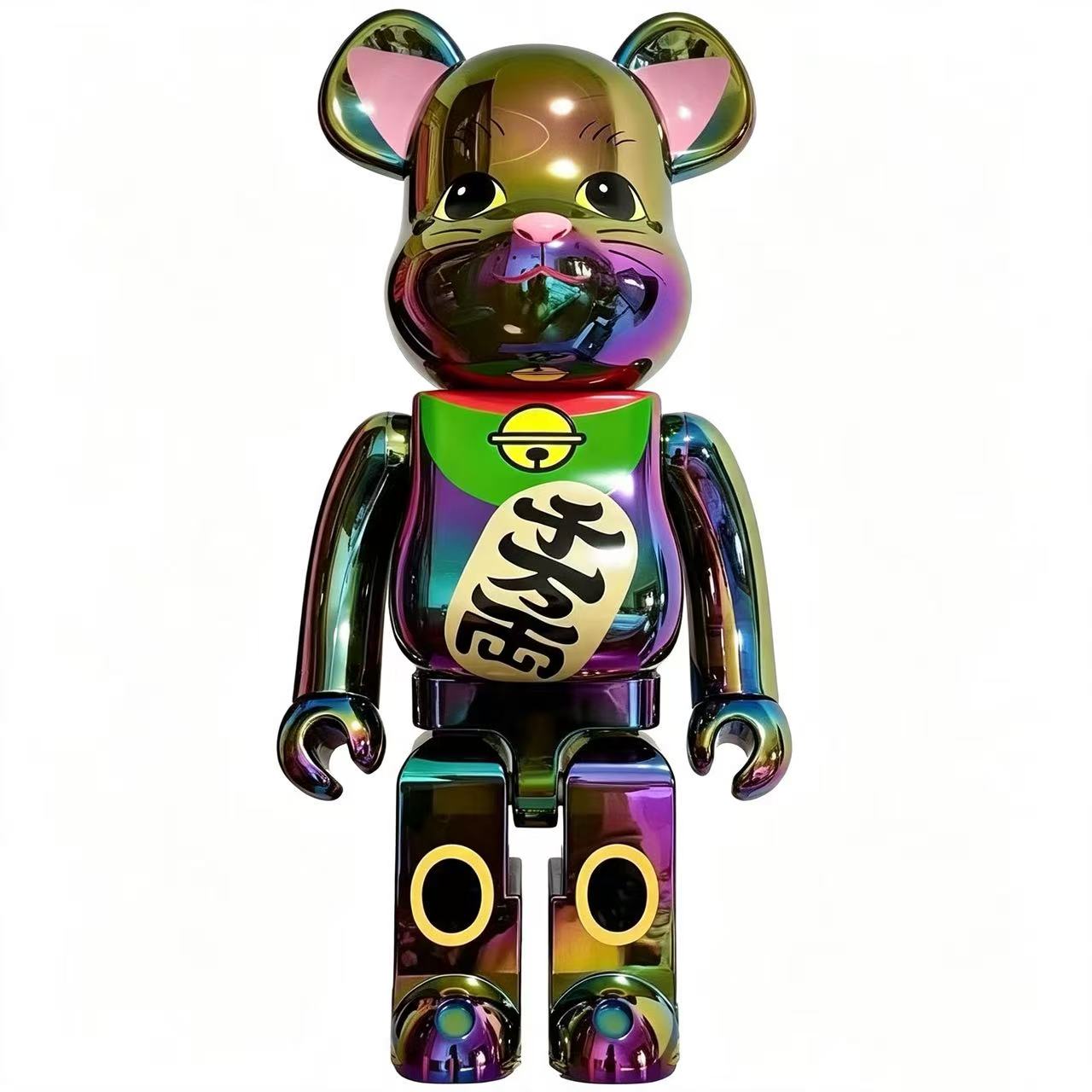 ef966c0088b499a28347dba22c5df585 Home Decor Items Artistic Ornaments Collectible Figurine Iridescent Electroplated Lucky Cat Style Bear Figure Doll Figurine Large Desktop Decorative Ornament - Image 1