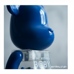 Home Decor Items Artistic Ornaments Collectible Figurine Royal Blue Transparent Bead Bear Figure Doll Figurine Large Desktop Decorative Ornament - Image 3