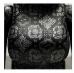 Home Decor Items Artistic Ornaments Collectible Figurine Black Vintage Pattern Texture Bear Figure Doll Figurine Large Desktop Decorative Ornament - Image 2