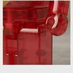 Home Decor Items Artistic Ornaments Collectible Figurine Transparent Red Lucky Cat Style Collectible Bear Figure Doll Figurine Large Desktop Decorative Ornament - Image 4