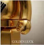 Home Decor Items Artistic Ornaments Collectible Figurine Gold Electroplated Fortune Cartoon Bear Figure Doll Figurine Large Desktop Decorative Ornament - Image 3