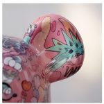 Home Decor Items Artistic Ornaments Collectible Figurine Valentine Pink Cartoon Pop Graffiti Collectible Figure Doll Figurine Large Desktop Decorative Ornament - Image 3
