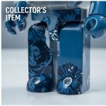 Home Decor Items Artistic Ornaments Collectible Figurine Blue Floral Transparent Inner Decor Collectible Bear Figure Doll Figurine Large Desktop Decorative Ornament - Image 2