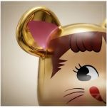 Home Decor Items Artistic Ornaments Collectible Figurine Gold Electroplated Fortune Cartoon Bear Figure Doll Figurine Large Desktop Decorative Ornament - Image 4